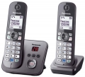 радиотелефон DECT Panasonic KX-TG6822RU grey