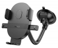 держатель для телефона на стекло Hoco H20 Mighty one-button car holder (windshield) black