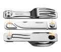 походный мультитул (ложка, вилка и нож) Roxon C1 ( C1S ) silver