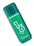 флешка USB SmartBuy Glossy series 16Gb green