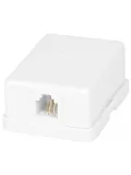 телефонная розетка ATcom 1 x RJ12 белый