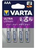 батарейки (4 шт.) Varta FR03/AAA ULTRA LITHIUM 6103-4BL 