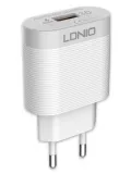 зарядное устройство LDNIO A303Q USB*3A Quick Charge 3.0 + кабель USB - Lightning white