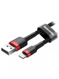 кабель передачи данных Baseus Cafule Cable USB For lightning 2.4A 1m red + black