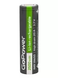 высокотоковый аккумулятор GoPower IMR18650 20A 2500mAh без защиты 