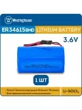 батарейка 3.6 В с коннектором Dupont 2,54 (BLS-2) Westinghouse ER 34615BMD1 (D) connector 