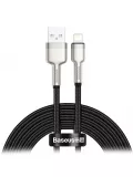 кабель передачи данных Baseus Cafule Series Metal Data Cable USB to IP 2.4A 2m black