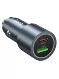 быстрая зарядка для телефона в машину Hoco Z60 Bloom 48W dual-port PD30W+QC3.0 multi-protocol black