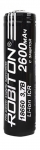 аккумулятор Robiton 18650 Li-Ion 2600 mAh, защищённый аккумулятор Robiton 18650 Li-Ion 2600 mAh, защищённый