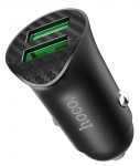 автомобильное зарядное устройство Hoco Z39 Farsighted dual port QC3.0 car charger