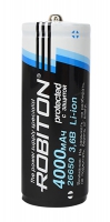 аккумулятор Robiton 26650 Li-Ion 4000 mAh, защищенный аккумулятор Robiton 26650 Li-Ion 4000 mAh, защищенный