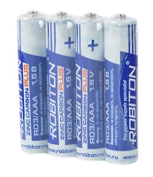 батарейки (4 шт.) Robiton PLUS R03/AAA-SR4 батарейки (4 шт.) Robiton PLUS R03/AAA-SR4