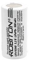 литиевый аккумулятор 3.2v Robiton LiFe16340 500mAh без защиты