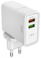 зарядное устройство для путешествий EMY MY-A501Q QC3.0 + кабель USB - micro USB зарядное устройство для путешествий EMY MY-A501Q QC3.0 + кабель USB - micro USB
