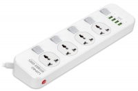 сетевой фильтр LDNIO SC4408 4USB*4 розетки 2м