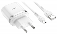 зарядное устройство Hoco C12Q Smart QC3.0 charger + Micro cable зарядное устройство Hoco C12Q Smart QC3.0 charger + Micro cable