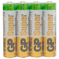 батарейки (4 шт.) GP LR03/AAA Super Alkaline 24ARS-2SB4 батарейки (4 шт.) GP LR03/AAA Super Alkaline 24ARS-2SB4