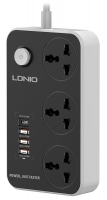 сетевой фильтр LDNIO SC3412 4USB*3 розетки 2м сетевой фильтр LDNIO SC3412 4USB*3 розетки 2м