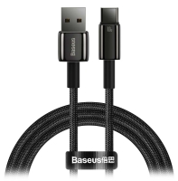 зарядный кабель для Huawei и Honor Baseus Tungsten Gold Fast Charging Data Cable USB to Type-C 100W 1m зарядный кабель для Huawei и Honor Baseus Tungsten Gold Fast Charging Data Cable USB to Type-C 100W 1m