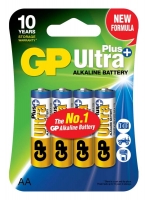 батарейки (4 шт.) GP Ultra Plus LR6/AA-BL4 батарейки (4 шт.) GP Ultra Plus LR6/AA-BL4