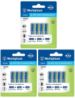 аккумуляторы Westinghouse 1000 mAh  R03/AAA 12шт. аккумуляторы Westinghouse 1000 mAh  R03/AAA 12шт.