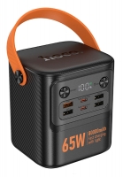 портативный внешний аккумулятор для ноутбука Hoco J152 Pro Tough PD65W+light power bank(80000mAh)