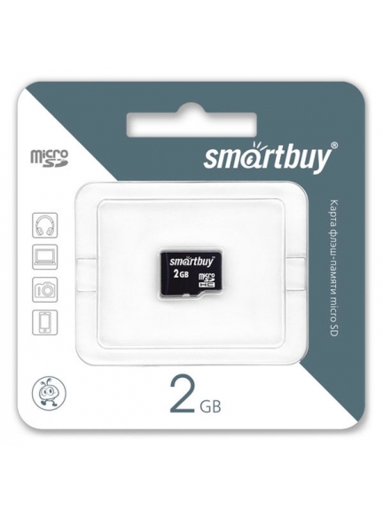 карта памяти SmartBuy 2Gb microSD без адаптера