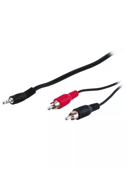 кабель межблочный Gembird 3.5mm>2xRCA 5.0m (M/M) CCA-458-5M