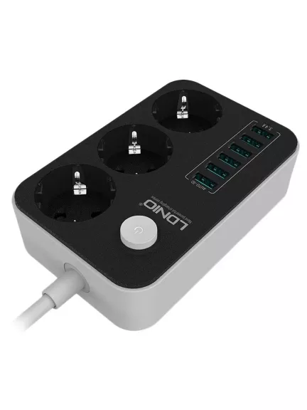 сетевой фильтр с USB LDNIO SE3631 6USB*3 розетки 1,6м