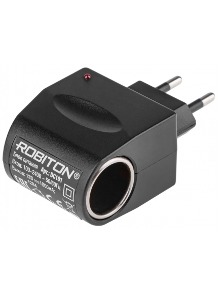 преобразователь напряжения 220 > 12 Robiton DC101 1000мА