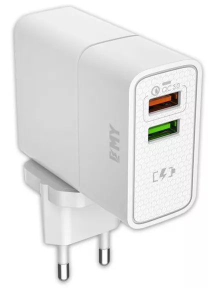 зарядное устройство для путешествий EMY MY-A501Q QC3.0 + кабель USB - Type-C