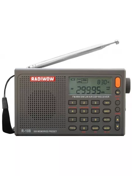 всеволновый цифровой радиоприемник RADIWOW R-108
