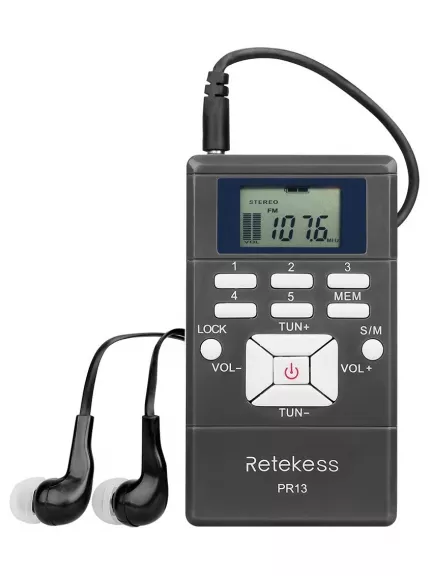 цифровой карманный FM радиоприемник Retekess PR13