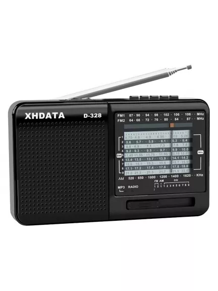 портативный радиоприемник с MP3 плеером XHDATA D-328