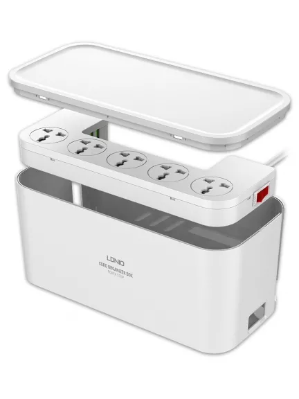 сетевой фильтр удлинитель LDNIO SC5309 3USB*5 розеток 2м