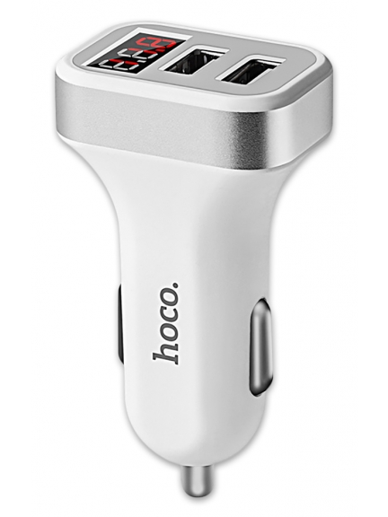автомобильное зарядное устройство с дисплеем Hoco Z3 2USB LCD car charger