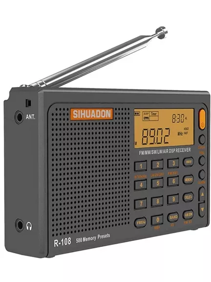 всеволновый цифровой радиоприемник SIHUADON R-108