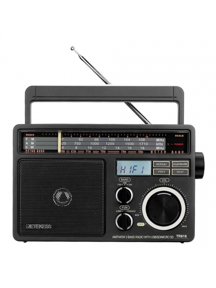 Переносной радиоприемник с MP3 плеером Retekess TR618