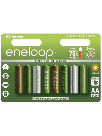 аккумуляторы (8 шт) Panasonic 1900 mAh R6/AA Eneloop-8BL
