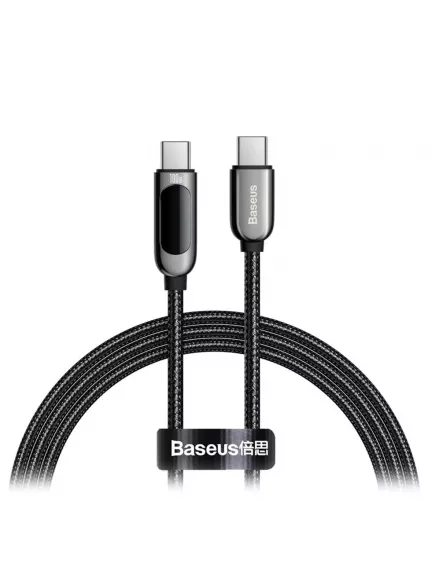 кабель для быстрой зарядки Baseus Display Fast Charging Data Cable Type-C to Type-C 100W 1m