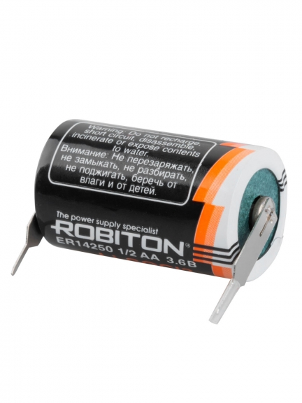 батарейка литиевая Robiton ER 14250-P1M1 со штырьковыми выводами под пайку