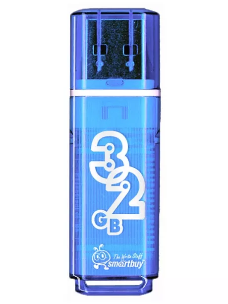 флешка USB SmartBuy Glossy series 32Gb blue
