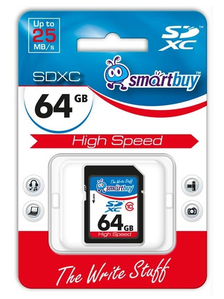 карта памяти SmartBuy 64Gb SDXC Class 10 