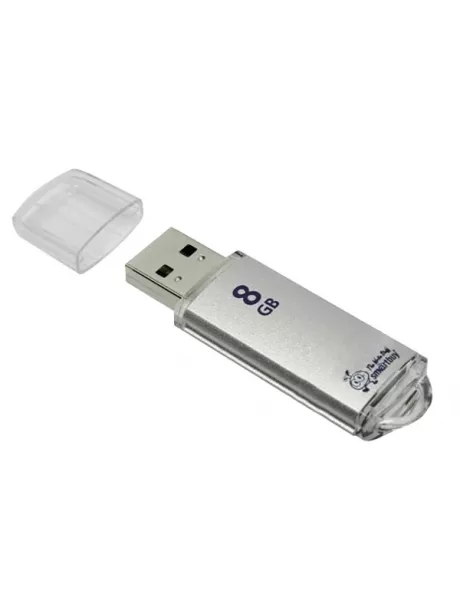 флешка USB SmartBuy V-Cut 8GB silver