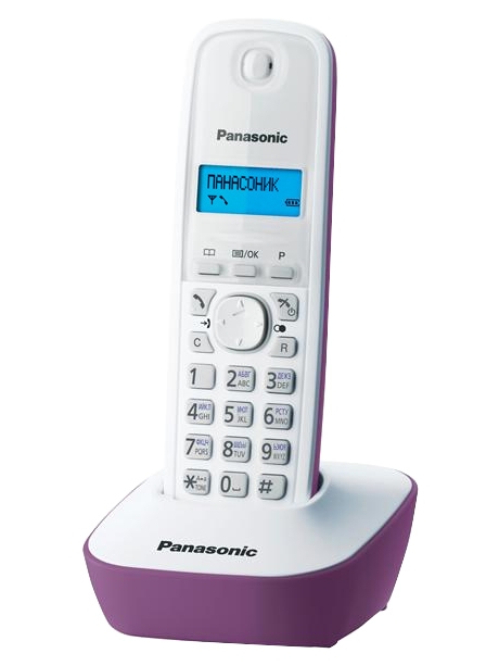 радиотелефон DECT Panasonic KX-TG1611RU violet