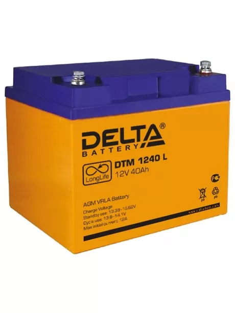 необслуживаемый SLA аккумулятор Delta DTM 1240 L 