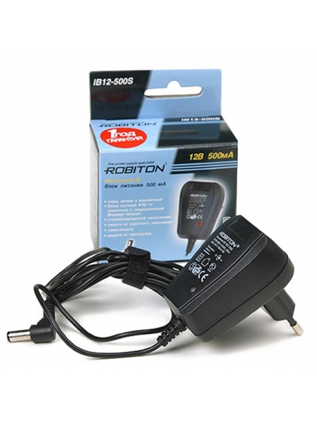 блок питания Robiton IB12-500S(-) 5,5х2,1/12 
