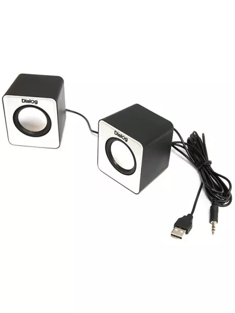 колонки Dialog Colibri AC-02UP black/white