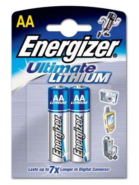 батарейки (2 шт.) Energizer LR6/L91/AA Lithium-2BL 