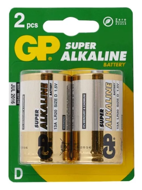 батарейки (2 шт.) GP LR20/D-OS2 